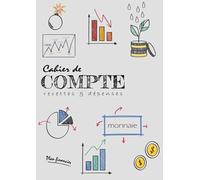 Cahier des recettes et depenses: pratique pour les calculs | cahier de compte personnel auto entrepreneur et micro entrepreneur | 110 pages Format A4