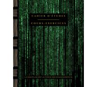 CAHIER D'ÉTUDES Cours - Exercices : Cahier Broché à lignes - Design Original - Style Matrix / 7,5 x 9,25", 150 Pages