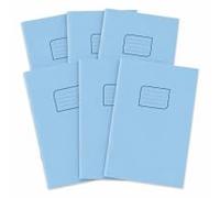 Cahier d'exercice A4 quadrillé 5 mm 80 pages 70 g/m² Carnet de notes mathématiques graphiques calculs Diagrammes Couleurs assorties - 6 livres