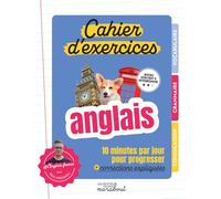 Cahier d'exercices - Anglais 10 minutes par jour pour progresser - Paul Marzaioli - Marabout - broché - Méthode de langue