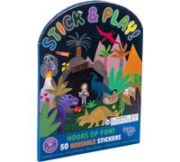 Cahier d'exercices avec autocollants Dinosaure