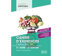 Cahier d'exercices BTS Diététique: 21 jours - 21 rations