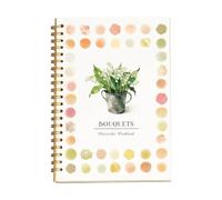 Cahier d'exercices d'aquarelle adapté aux débutants, livre de coloriage, cadeau d'exploration pour adultes et adolescents (bouquets)