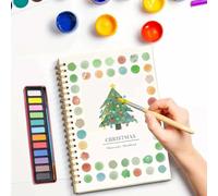 Cahier D'Exercices D'Aquarelle,Carnet Croquis D'Artiste Spirales,Cahier D'Exercices Peinture Aquarelle 12 Couleurs Avec Fournitures,Cadeau Pour DéButants,Adultes Et Adolescents - Automne(D)
