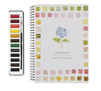 Cahier d'exercices d'aquarelle, journal de suivi de lecture, y compris boîte de peinture aquarelle, fournitures de peinture d'art et d'artisanat et cadeaux d'art et d'artisanat pour adolescents et