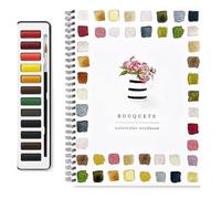Cahier d'exercices d'aquarelle, journal de suivi de lecture, y compris boîte de peinture aquarelle, fournitures de peinture d'art et d'artisanat et cadeaux d'art et d'artisanat pour adolescents et
