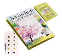 Cahier D'exercices D'aquarelle - Kit D'aquarelle Pliable | Fournitures Portables De Dessin Et De Coloriage | Activité Artisanale Créative Pour Et Adultes | Ensemble De Peinture Pour Journal, S