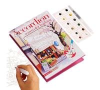 Cahier d'exercices d'aquarelle pliable | Fournitures de dessin et de coloriage portables | Activité créative pour et adultes | Ensemble de peinture pour journal, salle de classe, maison et