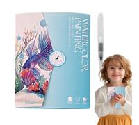 Cahier d'exercices d'aquarelle pour adultes - Guide de peinture convivial pour les débutants, exercices de dessin à l'aquarelle créatifs, développeur de compétences artistiques | Ensemble de peinture