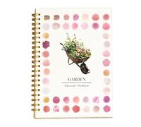 Cahier d'exercices d'aquarelle prismatique pour enfants et adultes avec kit de peinture avec aquarelles et pinceaux, carnet de croquis à spirales, pages à thème à spirales adaptées aux débutants