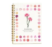 Cahier d'exercices d'aquarelle prismatique pour enfants et adultes avec kit de peinture avec aquarelles et pinceaux, carnet de croquis à spirales, pages à thème à spirales adaptées aux débutants