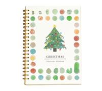 Cahier d'exercices d'aquarelle prismatique pour enfants et adultes avec kit de peinture avec aquarelles et pinceaux, carnet de croquis à spirales, pages à thème à spirales adaptées aux débutants