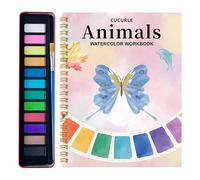 Cahier D'exercices D'aquarelle,Watercolor Workbook,Kit D'apprentissage Artistique,Livres D'aquarelle Adaptés Aux Débutants,pour Adultes et Enfants(D,2)