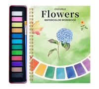 Cahier D'exercices D'aquarelle,Watercolor Workbook,Kit D'apprentissage Artistique,Livres D'aquarelle Adaptés Aux Débutants,pour Adultes et Enfants(B,2)