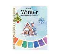 Cahier D'exercices D'aquarelle,Watercolor Workbook,Kit D'apprentissage Artistique,Livres D'aquarelle Adaptés Aux Débutants,pour Adultes et Enfants(F,1)