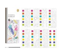Cahier d'exercices d'art de poche pour débutants, livre de peinture à l'aquarelle pour, activités créatives éducatives pour voyage, fête d'anniversaire, école à domicile, âge 4 à 8 ans, 19 x