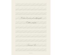 Cahier d'exercices de calligraphie - Édition simple, Format A5