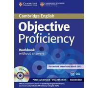 Cahier d'exercices de compétence objective sans réponses avec CD audio