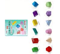 Cahier d'exercices de démonstration de formes géométriques multifonction pliable en papier avec cordes de traction pour l'école à la maison Poupées éducatives sûres pour enfants