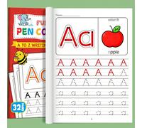 Cahier d'exercices de pratique de l'alphabet A-Z, exercices d'écriture, cahier de pratique de l'écriture réutilisable, ensemble de cahiers d'exercices magiques, étudiant, papeterie, fournitures scolai