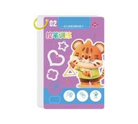 Cahier d'exercices de traçage magique pour enfants - Stylo de contrôle - Réutilisable - Pour l'apprentissage à la maison - Écriture, dessin, livres d'images éducatifs - Cahier de traçage magique