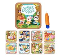 Cahier d'exercices Doodle - Pages de dessin réutilisables, livre de pratique de l'aquarelle, bloc de croquis effaçable, outil d'art créatif | Kit d'apprentissage pour débutants, jeunes étudiants,