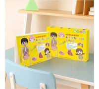 Cahier d'exercices éducatifs sur l'anatomie du corps humain - Matériel d'apprentissage précoce, 1 pièce (jaune)