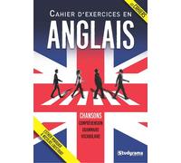 Cahier d'exercices en anglais Chansons compréhension grammaire vocabulaire - Nicolas Laustriat - Studyrama Eds - broché - Scolaire / Universitaire