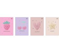 Cahier d'exercices Interdruk A5 16 lignes de couleur 3 feuilles 70g/m² paillettes