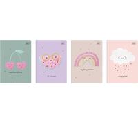 Cahier d'exercices Interdruk A5 32 lignes de couleur 3 feuilles 70g/m² paillettes