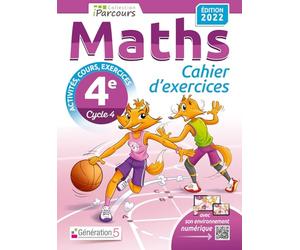 Cahier d'exercices iParcours maths 4e avec cours (édition 2022)