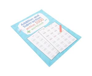 Cahier d'Exercices Jusqu'à 1000 de Mathématiques Addition Soustraction | 32 Pages en Papier, Méthodes , Conseils de Retenue, Format Portable, pour Enfants de 6-8 Ans