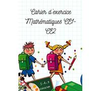 Cahier d'exercices mathématiques CE1-CE2: Livre d'exercices pour s’entraîner | A4, 25 pages | Idéal pour élèves primaires
