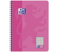 Cahier d'exercices Oxford Touch B5 à carreaux 80 feuilles rose