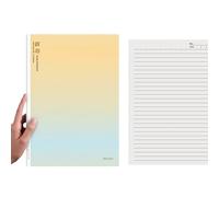 Cahier d'exercices pour étudiant 16k - Motif dégradé créatif - Politique [B5/40]