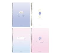 Cahier d'exercices simple épais 4PC-A5 avec bobine B5 Humeur