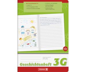 Cahier d'histoire Brunnen 104499103 classe 3 - Format A4-16 feuilles - Réglure 3G