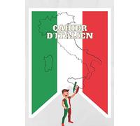 cahier d'italien: A4 (8,27 x 11,69 po), Grands carreaux avec marge, 108 pages, Notebook
