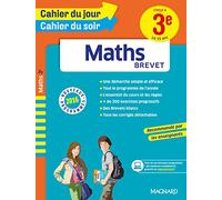 Cahier du jour/Cahier du soir Maths 3e - Nouveau programme 2016