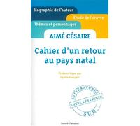 Cahier d'un retour au pays natal - Aimé Césaire -