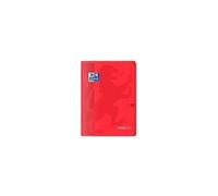 Cahier easybook agrafé - 21 x 29,7 cm - 96p seyes - 90g - rouge