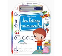 Cahier écriture cursive 4 ans - Les lettres minuscules - Cahier effaçable avec feutre et gomme, apprendre les lettres attachées, pointillés, premiers mots