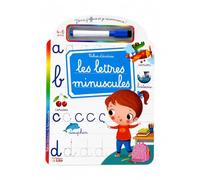 Cahier écriture cursive 4 ans - Les lettres minuscules - Cahier effaçable avec feutre et gomme, apprendre les lettres attachées, pointillés, premiers mots