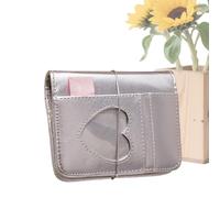 Cahier esthétique - 100 feuilles de planificateur à anneaux | Couverture avec motif cœur 13,1 x 10,5 cm Agenda en cuir artificiel, pour prendre notes étudiants voyageurs école université travail