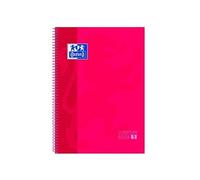 Oxford 100430198 Cahier micro perforé A4 80 feuilles 5 x 5 Rouge