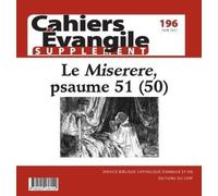 Cahier Evangile 196 Supplement