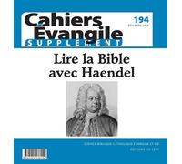 Cahier Evangile - numéro 194 - supplément -