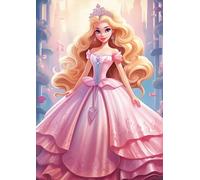 Cahier: Feuilles Simples A4 Grands Carreaux Seyès, 100 Pages, Thème Barbie, Idée Cadeau