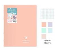 Clairefontaine Cahier agrafé Koverbook Blush 24x32 cm 96 pages grands carreaux Papier 90 g