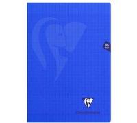 Cahier piqué Clairefontaine Mimesys - A4 21 x 29,7 cm - grands carreaux - 96 pages - bleu ciel